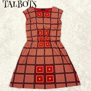 タルボット(TALBOTS)のTALBOTS タルボット ☆ ノースリーブワンピース 総柄ワンピース(ひざ丈ワンピース)