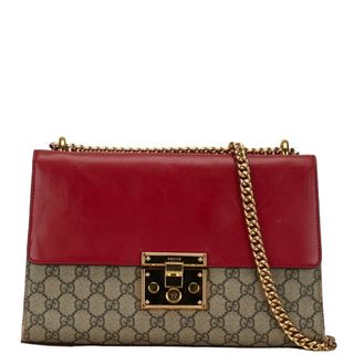 グッチ(Gucci)のグッチ GGスプリーム チェーン ショルダーバッグ 409486 PVC レディース GUCCI 【1-0151591】(ショルダーバッグ)