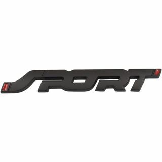 SPORT ロゴ エンブレム メタル ブラック ステッカー 外装 ターボ(車外アクセサリ)