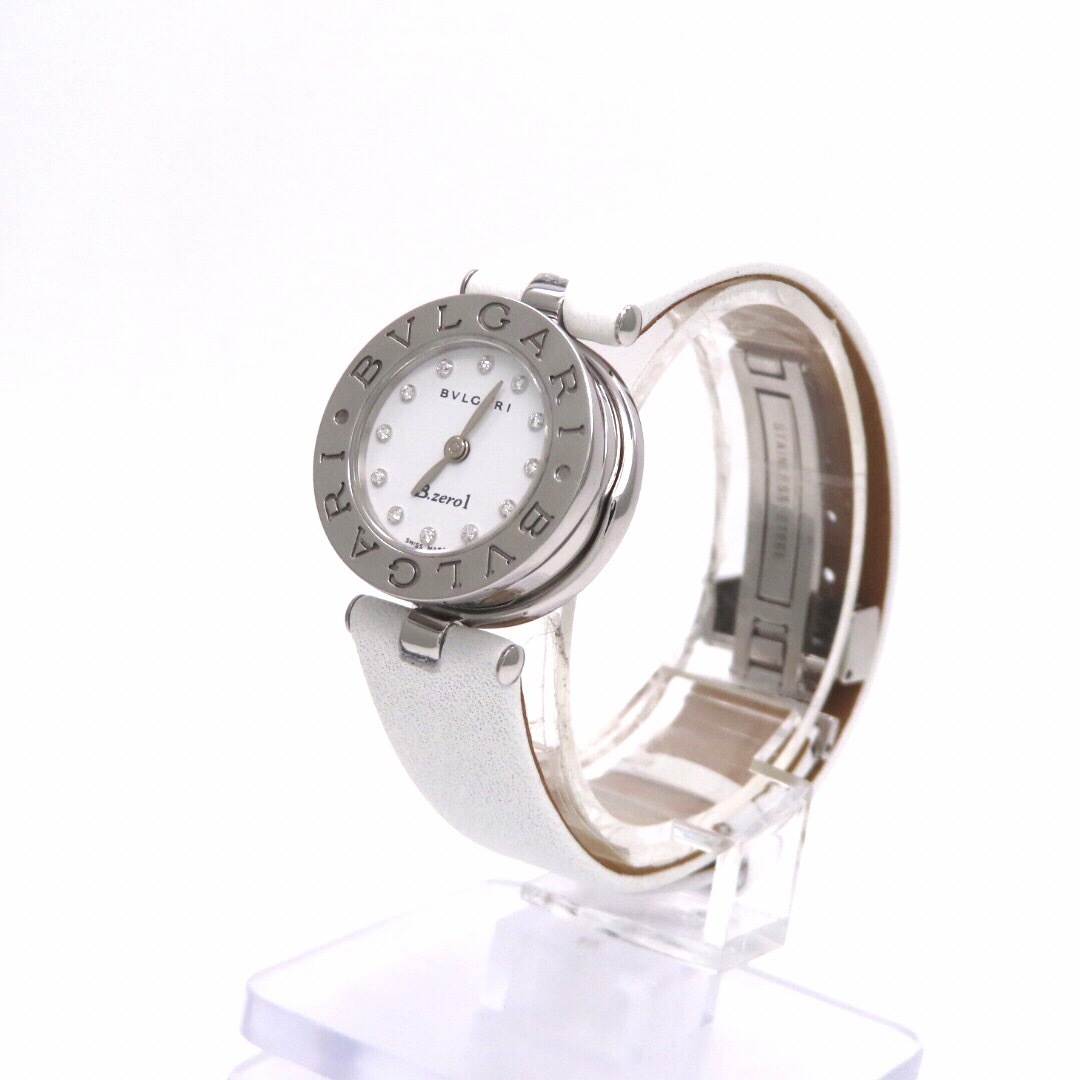 【ホワイト】BVLGARI ’ブルガリ 時計’ 12Pダイヤモンド ☆極美品☆ 【ホワイト】BVLGARI ’ブルガリ 時計’ 12Pダイヤモンド ☆極美品☆