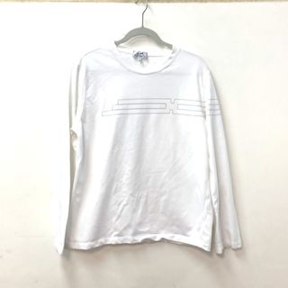 エルメス(Hermes)のエルメス HERMES アパレル トレーナー トップス 長袖 ロングＴシャツ ホワイト(Tシャツ/カットソー(七分/長袖))