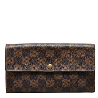 ルイヴィトン(LOUIS VUITTON)のルイ ヴィトン ダミエ ポルトモネ クレディ 長財布 N61726 PVC レディース LOUIS VUITTON 【1-0152620】(財布)