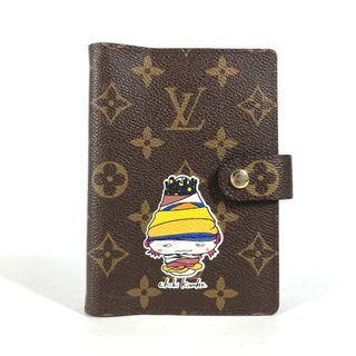 ルイヴィトン(LOUIS VUITTON)のルイヴィトン LOUIS VUITTON アジェンダPM R20956 モノグラム チビキノコ 村上隆 限定品 アメリカ MOCA限定 手帳カバー モノグラムキャンバス ブラウン(手帳)