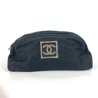 シャネル(CHANEL)のシャネル CHANEL CC ココマーク スポーツ ポーチ カバン クラッチバッグ セカンドバッグ ナイロン ブラック(クラッチバッグ)