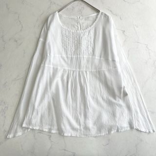 pas de calais ピンタックブラウス プルオーバー