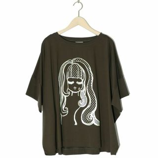 スカラー(ScoLar)のスカラー 142661：女の子オーロラ箔プリント 接触冷感プルオーバー(Tシャツ(半袖/袖なし))