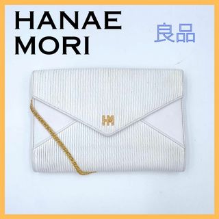 HANAE MORI - ハナエモリ パーティーバッグ ショルダーバッグ ホワイト レディース 白