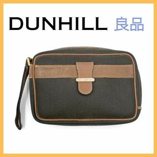 ダンヒル(Dunhill)のダンヒル PVCレザー クラッチバッグ ブラウン メンズ セカンドバッグ ポーチ(セカンドバッグ/クラッチバッグ)