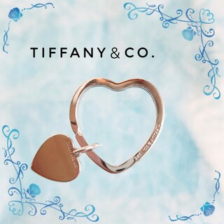 ティファニー(Tiffany & Co.)のTIFFANY＆Co. SV925 ハート キーリング キーホルダー チャーム付(キーホルダー)