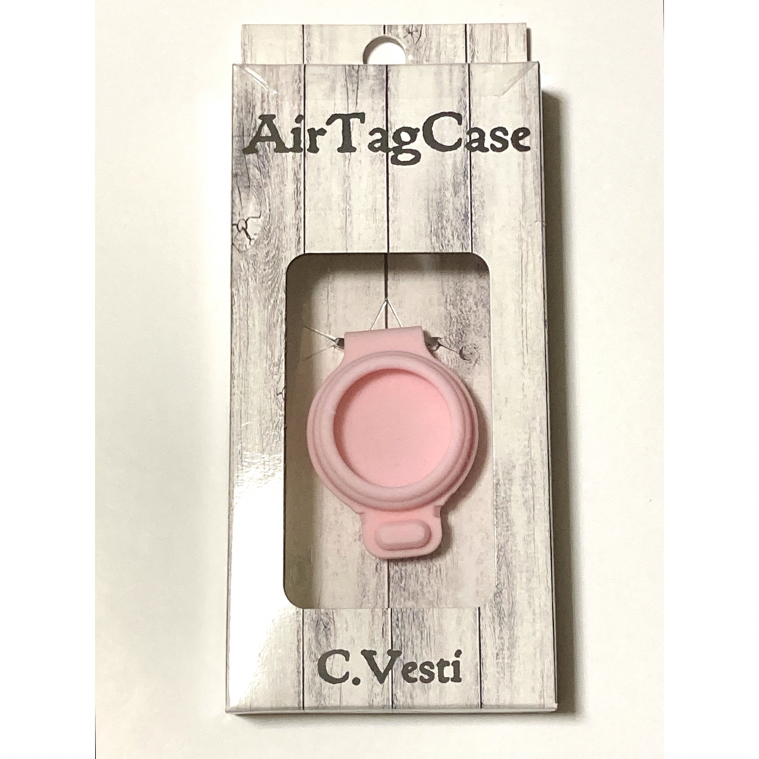 【未開封】エアタグ ケース C.Vesti AirTag エアータグ ピンク スマホ/家電/カメラのスマホ/家電/カメラ その他(その他)の商品写真