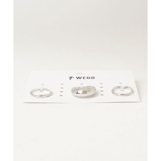 ウィゴー(WEGO)の新品タグ付　WEGO/【3点セット】スクエアアクリルリング(リング(指輪))