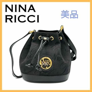 ニナリッチ(NINA RICCI)のニナリッチ レディース PVC ショルダーバッグ 巾着型 ブラック 黒 シンプル(ショルダーバッグ)