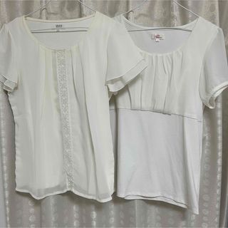 アオヤマ(青山)の半袖　ブラウス　2枚セット(Tシャツ/カットソー(半袖/袖なし))