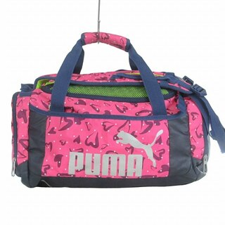 プーマ(PUMA)のプーマ リュック バックパック ボストンバッグ 2WAY 総柄 ピンク 紺 鞄(リュック/バックパック)