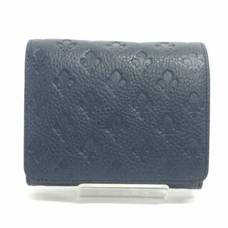 パトリックコックス(PATRICK COX)のパトリック コックス 二つ折り財布 ウォレット 小銭入れ 総柄 紺 ■SM1(財布)