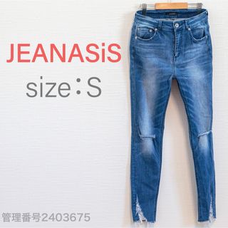 ジーナシス(JEANASIS)のJEANASiS レディースジーンズ　カットオフスキニーデニムパンツ　S(デニム/ジーンズ)