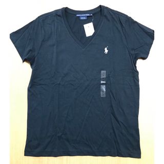 Ralph Lauren - 新品 M ラルフローレン 半袖 Tシャツ レディースL ブラック