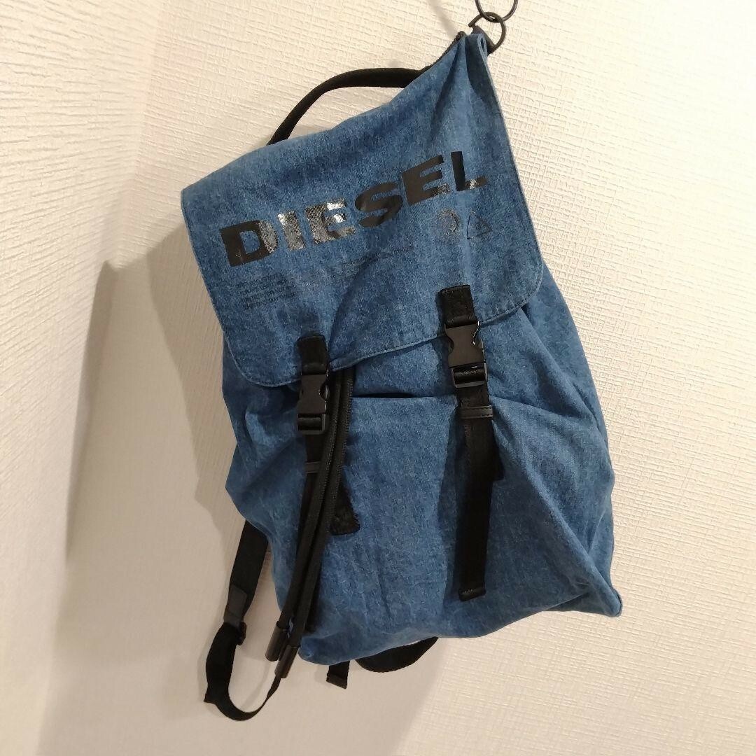 品質検査済 デニム バックパック リュック ディーゼル DIESEL 【美品】 - DIESEL ブルーの通販 CIRCLE|ディーゼルならラクマ LAZY by バッグ