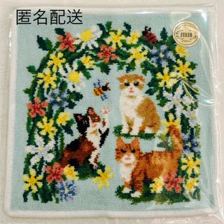 フェイラー(FEILER)のフェイラー ANNIVERSARY KITTEN ハンカチ ペールグリーン 新品(ハンカチ)