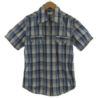 Levi's RED TAB シャツ チェック 青 紺 グレー ゴールド L(シャツ)