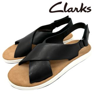 Clarks - 〈美品〉Clarks クラークス【24cm】ジェムサクロス サンダル 黒