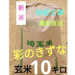 令和５年！ 減農薬 埼玉県産 彩のきずな 玄米 10キロ(米/穀物)