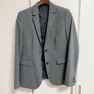 【極美品】ユニクロ UNIQLO レディーススーツ　グレー　ジャケット　Lサイズ(その他)