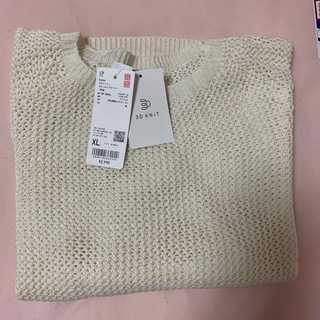ユニクロ　メッシュセーター　XL(ニット/セーター)