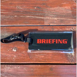 新品!!BRIEFING ブリーフィング ネームプレート ネームタグ/黒色×赤色