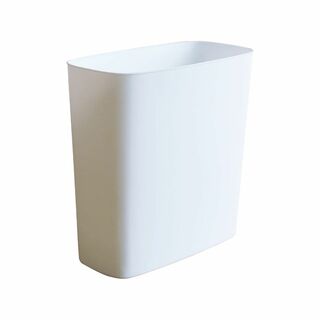 【色: ホワイト】Vanolu ポリプロピレン ゴミ箱 おしゃれ スリムデザイン(ごみ箱)