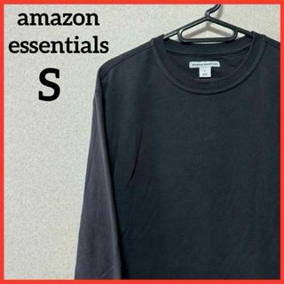 アマゾン(Amazon)の【大人気】amazon 長袖 カットソー 薄手トレーナー 男女兼用 無地 黒(Tシャツ/カットソー(七分/長袖))