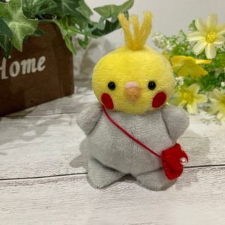 オカメインコ　ぬいぐるみ　マスコット　ハンドメイド62(ぬいぐるみ)