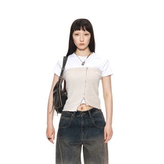 マウジー(moussy)のmatin kim knit tube top(ニット/セーター)