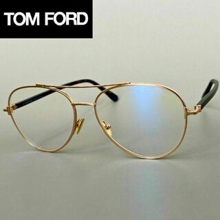 トムフォードアイウェア(TOM FORD EYEWEAR)のメガネ トムフォード ティアドロップ メンズ レディース ゴールド メタル(サングラス/メガネ)