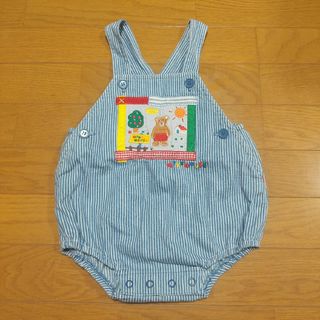 ミキハウス(mikihouse)のミキハウス  だるまオール  レトロ(ロンパース)