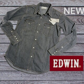 エドウィン(EDWIN)の新品　EDWIN　エドウィン　ブラック　デニムシャツ(シャツ)