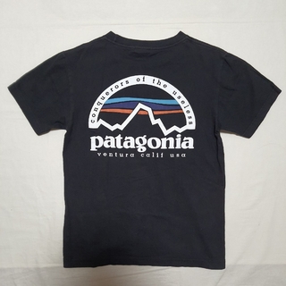 patagonia - パタゴニア 半袖プリントTシャツ S 黒