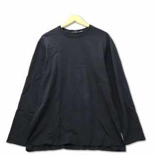 ユニクロ(UNIQLO)のユニクロ UNIQLO +J スーピマコットン クルーネックT M ブラック(Tシャツ/カットソー(七分/長袖))