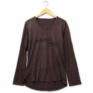 ラッドミュージシャン(LAD MUSICIAN)のラッドミュージシャン コットン ロゴプリント ロンTシャツ カットソー 42(カットソー(長袖/七分))