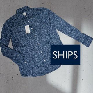 SHIPS - 新品タグ付きSHIPS　フラワーカッタウェイ長袖シャツ