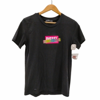 DIESEL(ディーゼル) リフレクターロゴ S/S Tシャツ レディース