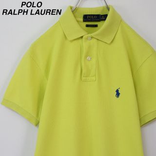 ポロラルフローレン(POLO RALPH LAUREN)の【ネオンカラー】ポロラルフローレン／ポロシャツ　刺繍ロゴ　鹿の子　無地　蛍光色(ポロシャツ)