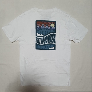 パタゴニア(patagonia)の美品 パタゴニア 半袖Tシャツ S 白(Tシャツ/カットソー(半袖/袖なし))