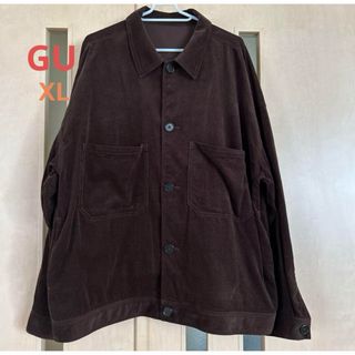 GU - GU コーデュロイシェフジャケット XL ブラウン　311-334258