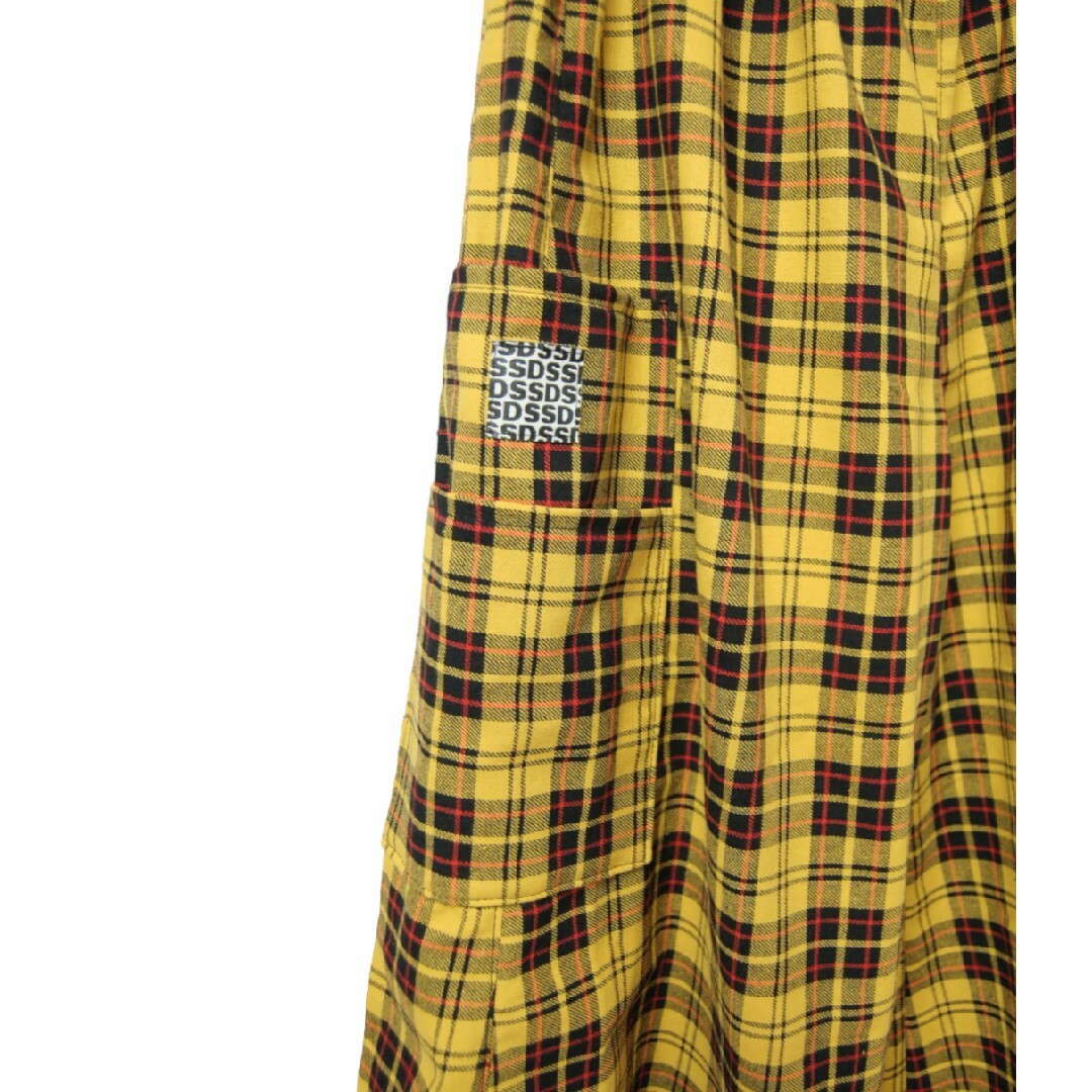 タータンチェック ワイドハーフパンツ:yellowの通販 by Hand タータンチェック ワイドハーフパンツ:yellowの通販 by Hand