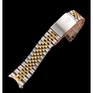 腕時計ベルト　ジュビリーブレス コンビカラー& ロゴバックル ラグ幅20mm