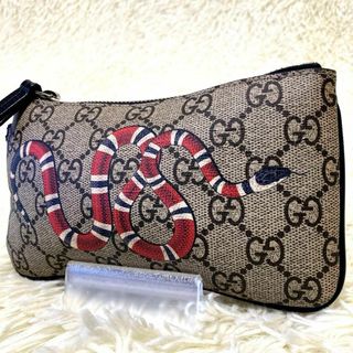 グッチ(Gucci)の極美品✨グッチ フラグメントケース コインケース キングスネーク GGスプリーム(コインケース/小銭入れ)