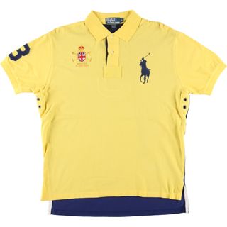 ラルフローレン(Ralph Lauren)の古着 ラルフローレン Ralph Lauren POLO by Ralph Lauren ビッグポニー 半袖 ラガーシャツ メンズL /eaa452939(シャツ)