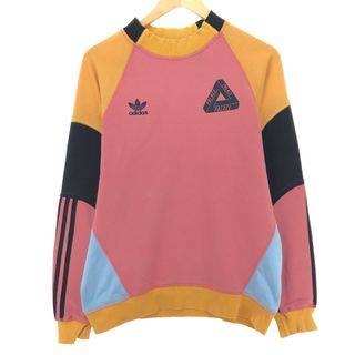 アディダス(adidas)の古着 アディダス adidas PALACE パレス ハイネック ロゴスウェットシャツ トレーナー メンズM /eaa451313(スウェット)