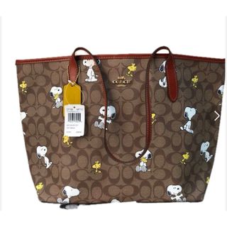 コーチ(COACH)の新品 COACH トートバック SNOOPY×PEANUTSコラボ(トートバッグ)